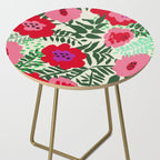 color matters: happy florals in pink light backround Side Table Gallery Image 2