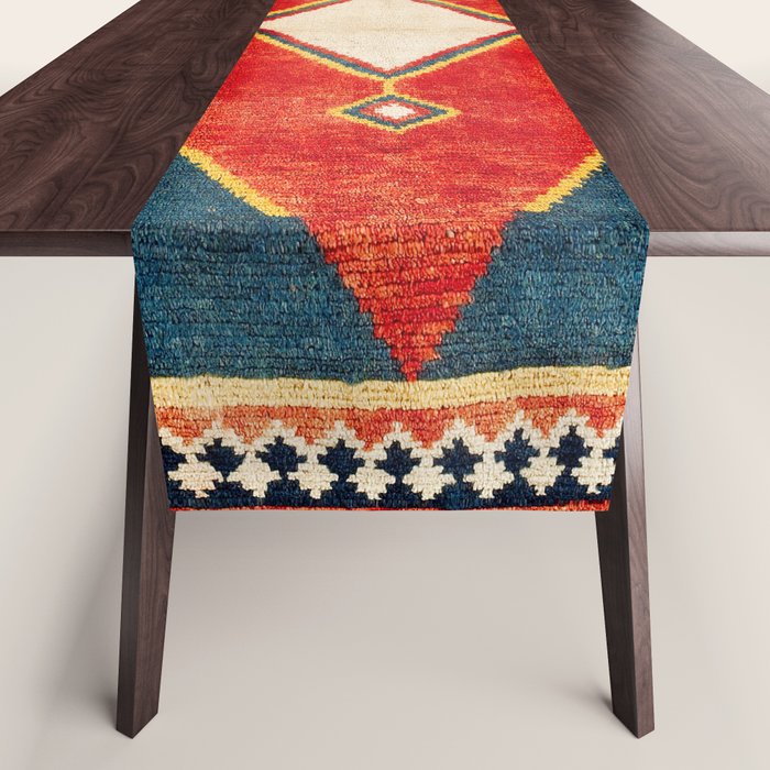Qashqaâi Gabbeh Fars Southwest Persian Rug Print Table Runner Gallery Image 1