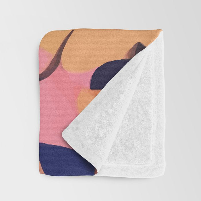 Identities, Woman Equality Human Rights, Female Individuality Feminist People, Friends Eclectic Bohemian Fashion Rustic Support System Painting  Throw Blanket Gallery Image 3