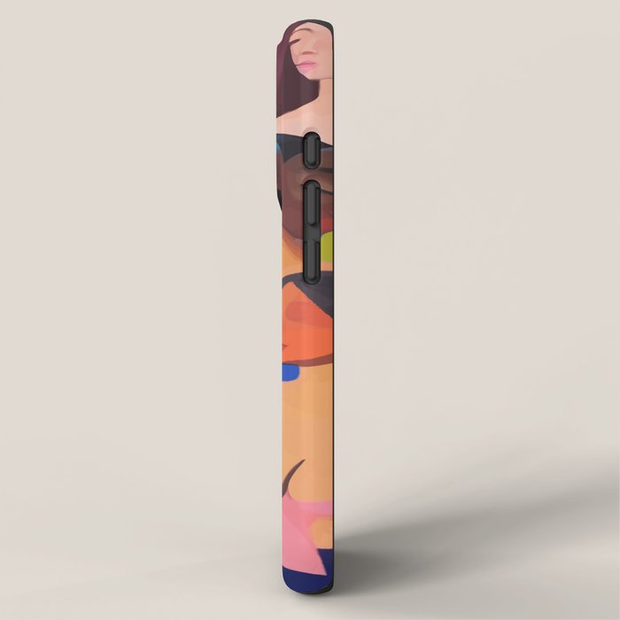 Identities, Woman Equality Human Rights, Female Individuality Feminist People, Friends Eclectic Bohemian Fashion Rustic Support System Painting  iPhone Case Gallery Image 2