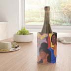 Identities, Woman Equality Human Rights, Female Individuality Feminist People, Friends Eclectic Bohemian Fashion Rustic Support System Painting  Wine Chiller Gallery Image 4