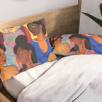 Identities, Woman Equality Human Rights, Female Individuality Feminist People, Friends Eclectic Bohemian Fashion Rustic Support System Painting  Pillow Sham Gallery Image 2