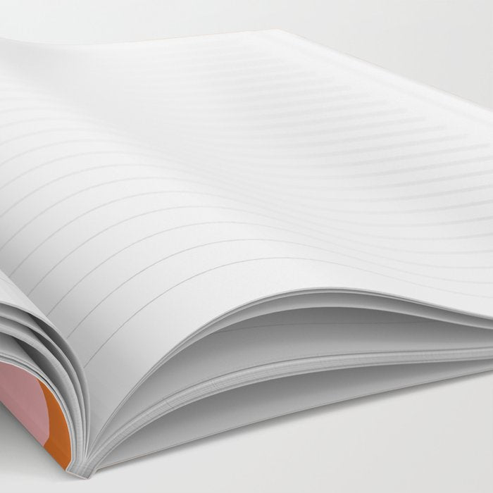 Checkerboard Mini Check Pattern in Pink and Orange Notebook Gallery Image 2