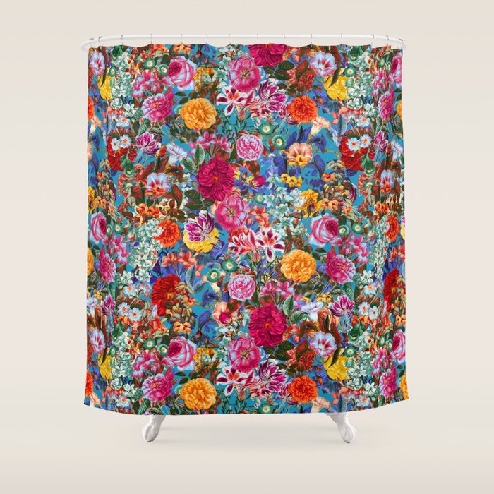 Multicolored Secret Garden Shower Curtain Gallery Image 1