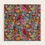 Multicolored Secret Garden Wood Wall Art Gallery Image 1