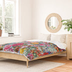 Multicolored Secret Garden Duvet Cover Gallery Image 2