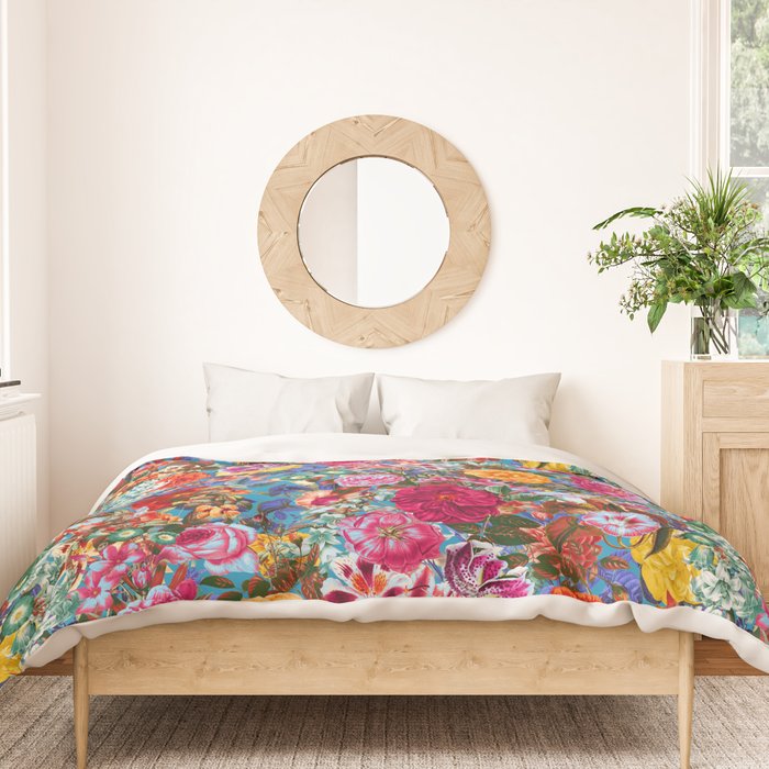 Multicolored Secret Garden Duvet Cover Gallery Image 3