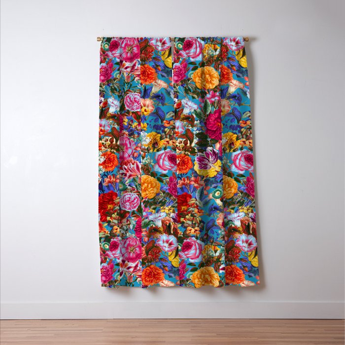 Multicolored Secret Garden Window Curtain Gallery Image 3
