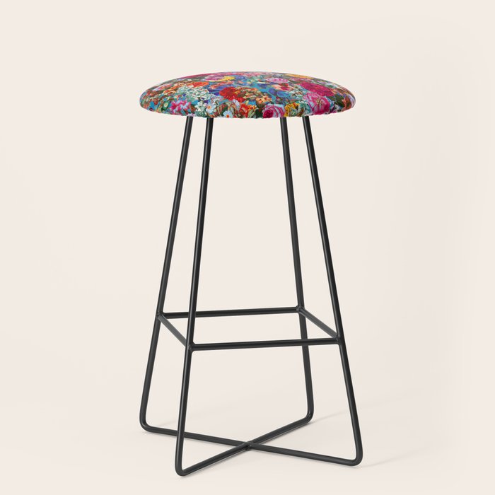Multicolored Secret Garden Stool Gallery Image 1