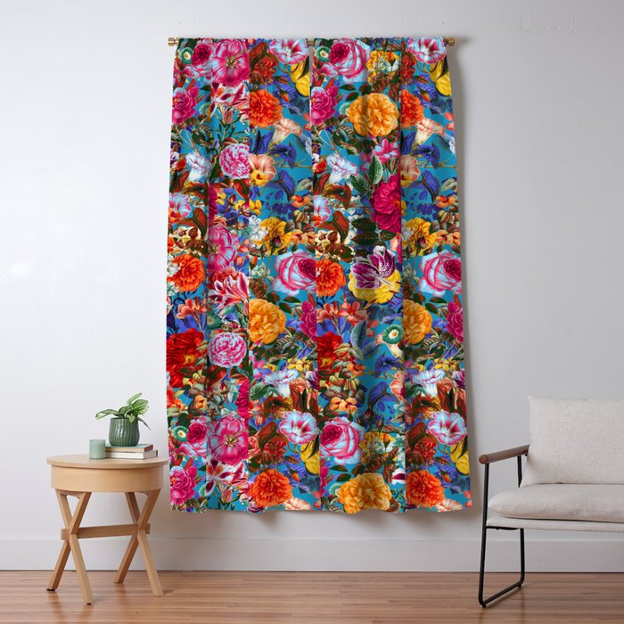 Multicolored Secret Garden Window Curtain Gallery Image 5