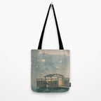 Rain At Shuzenji, Izu - Vintage Japanese Woodblock Print Art By Hasui Kawase Tote Bag Gallery Image 2