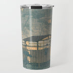 Rain At Shuzenji, Izu - Vintage Japanese Woodblock Print Art By Hasui Kawase Travel Mug Gallery Image 1
