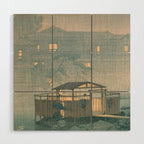 Rain At Shuzenji, Izu - Vintage Japanese Woodblock Print Art By Hasui Kawase Wood Wall Art Gallery Image 1