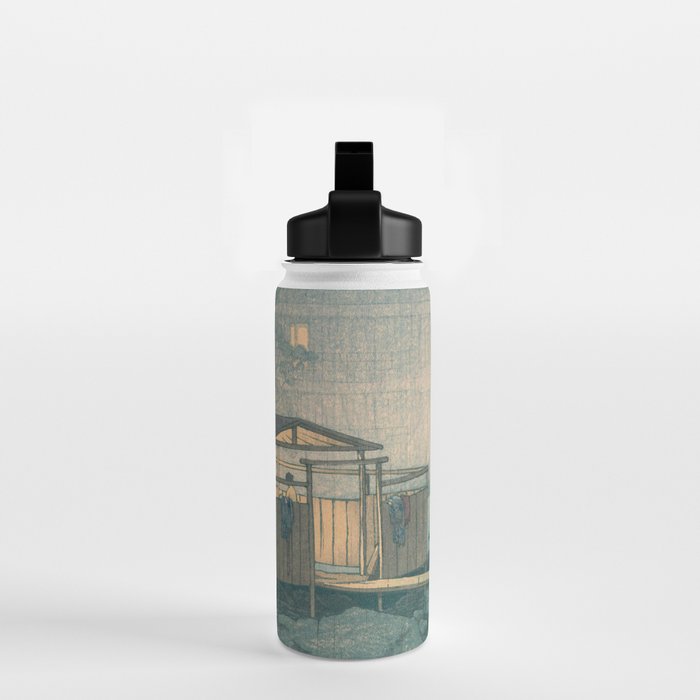 Rain At Shuzenji, Izu - Vintage Japanese Woodblock Print Art By Hasui Kawase Water Bottle Gallery Image 2