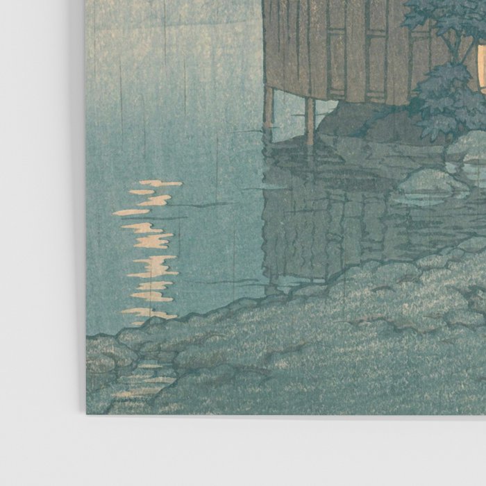 Rain At Shuzenji, Izu - Vintage Japanese Woodblock Print Art By Hasui Kawase Poster Gallery Image 3