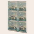 Rain At Shuzenji, Izu - Vintage Japanese Woodblock Print Art By Hasui Kawase Wallpaper Gallery Image 2