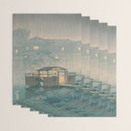 Rain At Shuzenji, Izu - Vintage Japanese Woodblock Print Art By Hasui Kawase Wrapping Paper Gallery Image 3