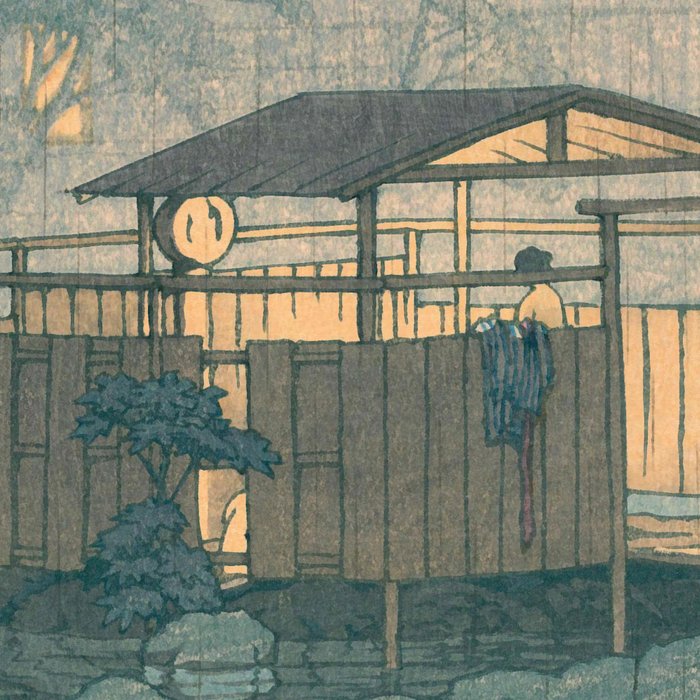 Rain At Shuzenji, Izu - Vintage Japanese Woodblock Print Art By Hasui Kawase Coffee Mug Gallery Image 2