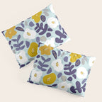cooldown: blueshade floral pattern Pillow Sham Gallery Image 3