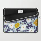 cooldown: blueshade floral pattern Laptop Sleeve Gallery Image 2