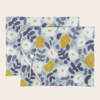 cooldown: blueshade floral pattern Placemat Gallery Image 1