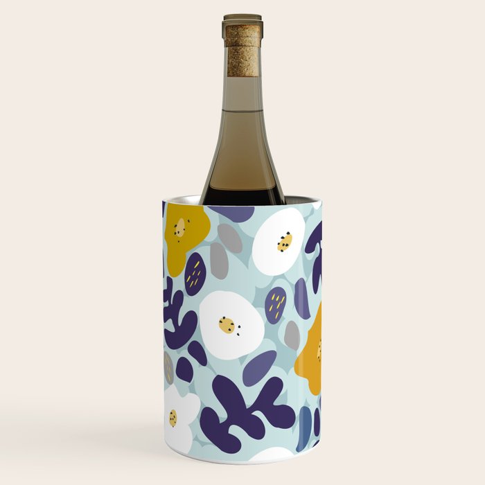 cooldown: blueshade floral pattern Wine Chiller Gallery Image 3