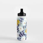 cooldown: blueshade floral pattern Water Bottle Gallery Image 2
