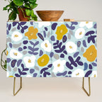 cooldown: blueshade floral pattern Credenza Gallery Image 1