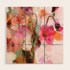 floral abstract 3 22 Wood Wall Art Gallery Image 1