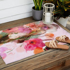 floral abstract 3 22 Outdoor Rug Gallery Image 2