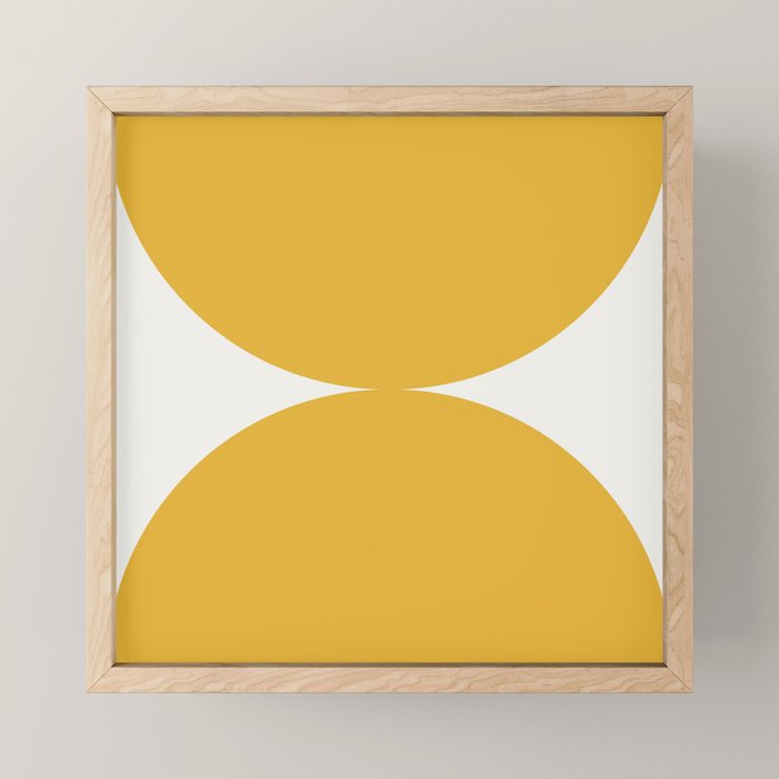 Bold Geometric Shapes Maximalism XII Golden Yellow Mini Art Print Gallery Image 1