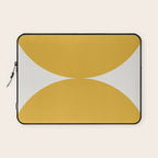 Bold Geometric Shapes Maximalism XII Golden Yellow Laptop Sleeve Gallery Image 1