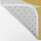 Bold Geometric Shapes Maximalism XII Golden Yellow Bath Mat Gallery Image 2