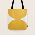 Bold Geometric Shapes Maximalism XII Golden Yellow Tote Bag Gallery Image 1