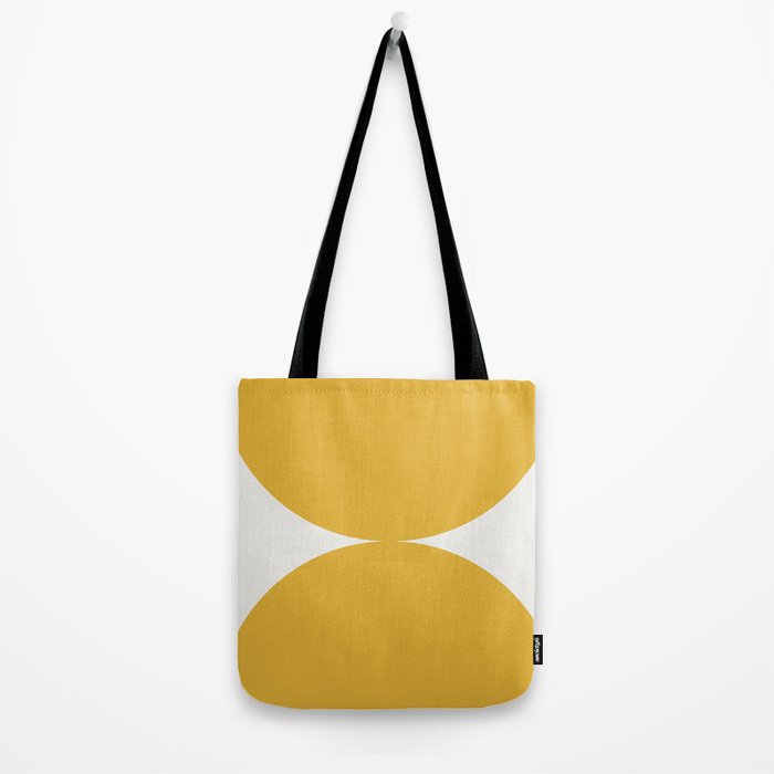 Bold Geometric Shapes Maximalism XII Golden Yellow Tote Bag Gallery Image 2