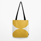 Bold Geometric Shapes Maximalism XII Golden Yellow Tote Bag Gallery Image 2
