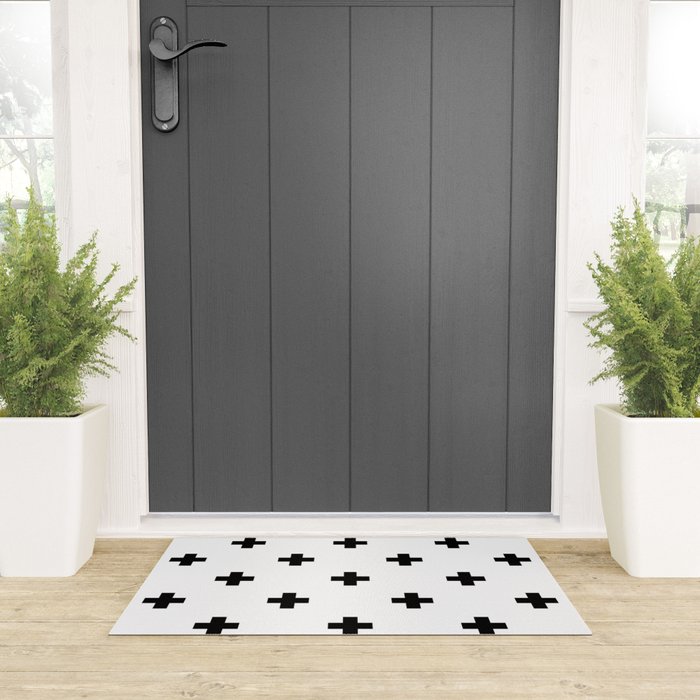 Swiss cross pattern Welcome Mat Gallery Image 3