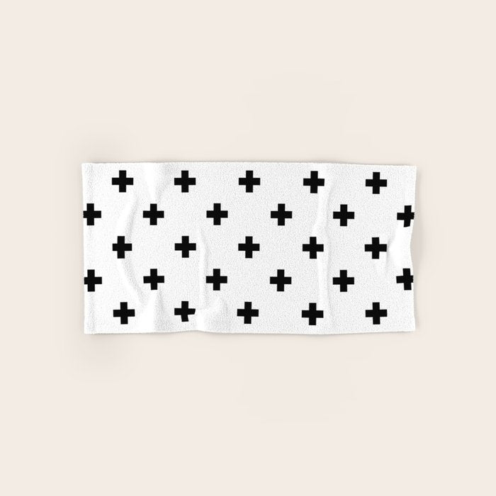 Swiss cross pattern Bath Towel Gallery Image 1
