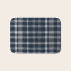 Cozy Blue Plaid  Bath Mat Gallery Image 1