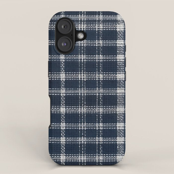 Cozy Blue Plaid  iPhone Case Gallery Image 1