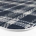 Cozy Blue Plaid  Bath Mat Gallery Image 3