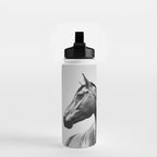Horses - Black & White 2 Water Bottle Gallery Image 2