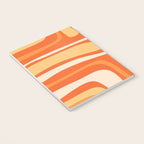 Palm Springs Mid Century Modern Abstract Pattern in Bright Orange Tangerine Tones Notebook Gallery Image 3