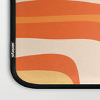 Palm Springs Mid Century Modern Abstract Pattern in Bright Orange Tangerine Tones Laptop Sleeve Gallery Image 3