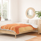 Palm Springs Mid Century Modern Abstract Pattern in Bright Orange Tangerine Tones Duvet Cover Gallery Image 2