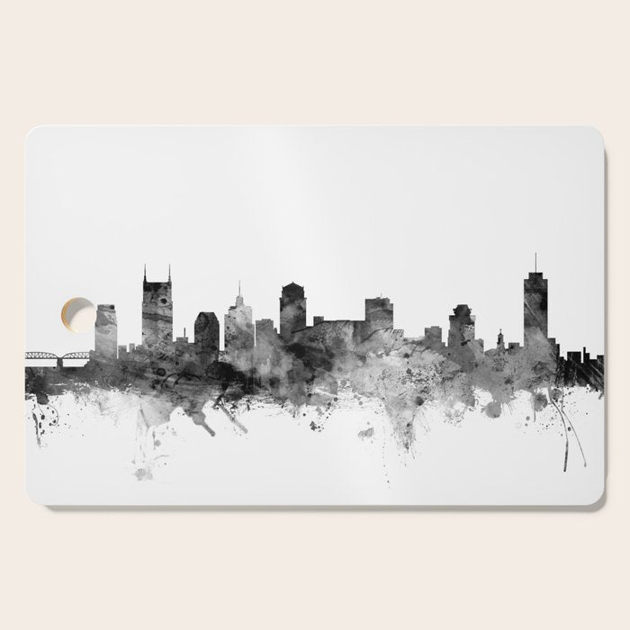 Nashville Tennessee Skyline Cutting Board Gallery Image 1