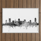 Nashville Tennessee Skyline Outdoor Rug Gallery Image 1
