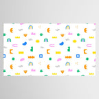 Fun colorful abstract summer shape pattern Tablecloth Gallery Image 2