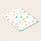 Fun colorful abstract summer shape pattern Notebook Gallery Image 3