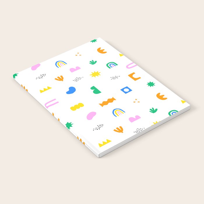 Fun colorful abstract summer shape pattern Notebook Gallery Image 1